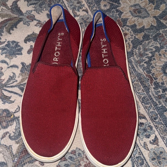 Rothy's Shoes - Rothy's womens Burgundy Slip-On Loafers